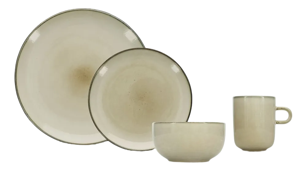Salt & Pepper Servies Meridian Ivory (16-Delig) Clearance