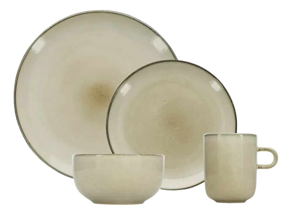 Salt & Pepper Servies Meridian Ivory (16-Delig) Clearance