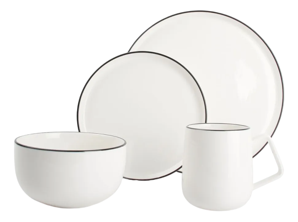 Servies Salt & Pepper Studio Base White (16-Delig)