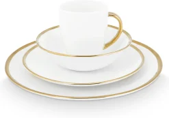 Serviesset vtwonen Raw White Gold (Set van 16)