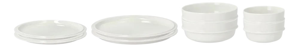Zone Denmark Servies Eau Offwhite Porcelain (Set van 8) Outlet