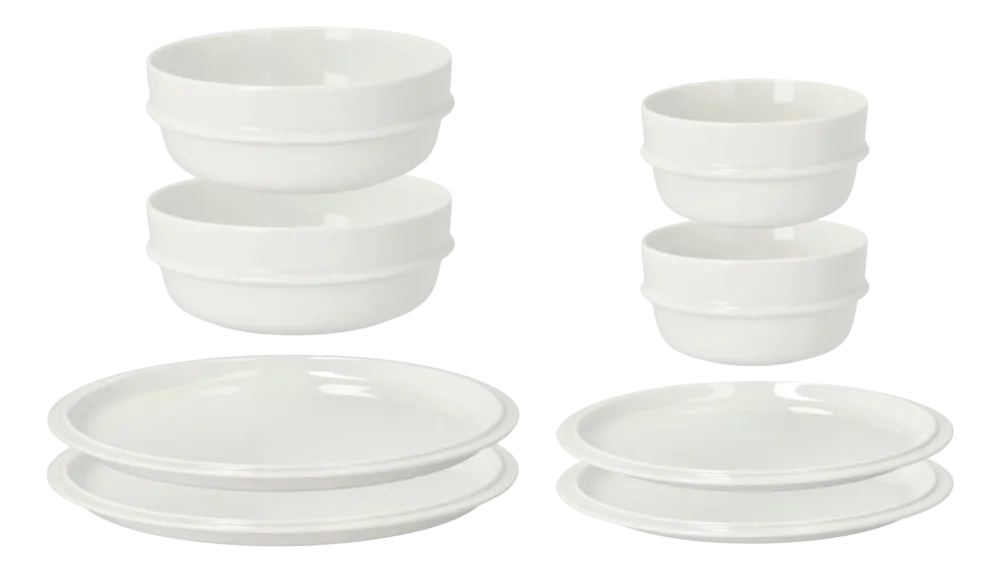Zone Denmark Servies Eau Offwhite Porcelain (Set van 8) Outlet