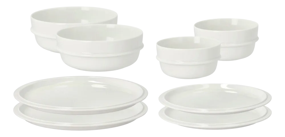 Zone Denmark Servies Eau Offwhite Porcelain (Set van 8) Outlet