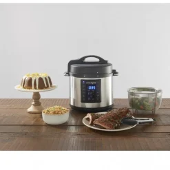 Set Slowcooker Crockpot Express Pot Plus 5,6 L, Met stoommand en tang