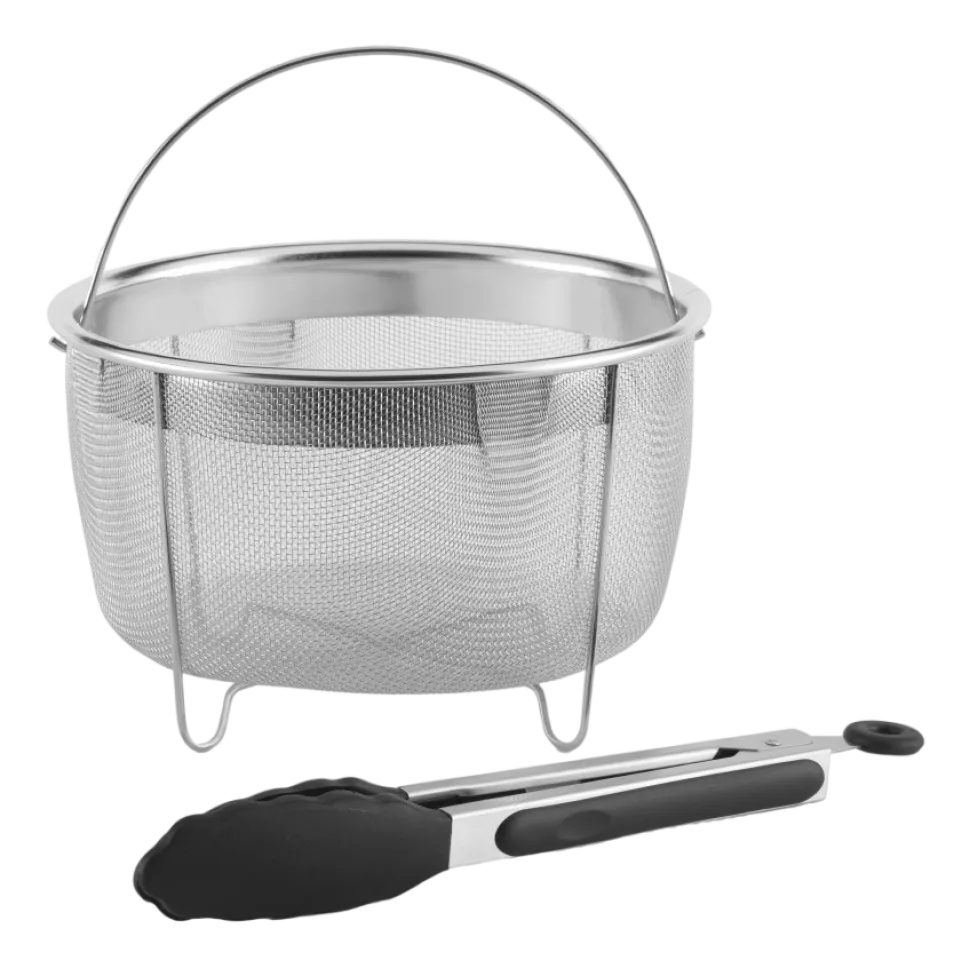 Set Slowcooker Crockpot Express Pot Plus 5,6 L, Met stoommand en tang