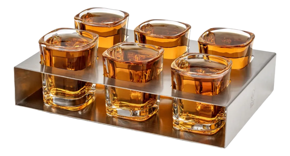 Leopold Vienna Shotglas Zilver 60 ml (Set van 6) Discount