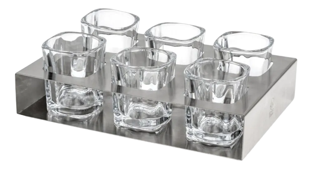 Leopold Vienna Shotglas Zilver 60 ml (Set van 6) Discount