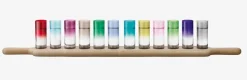 Shotglas L.S.A. Paddle Wodka Set met Serveerplank Set van 12 Stuks