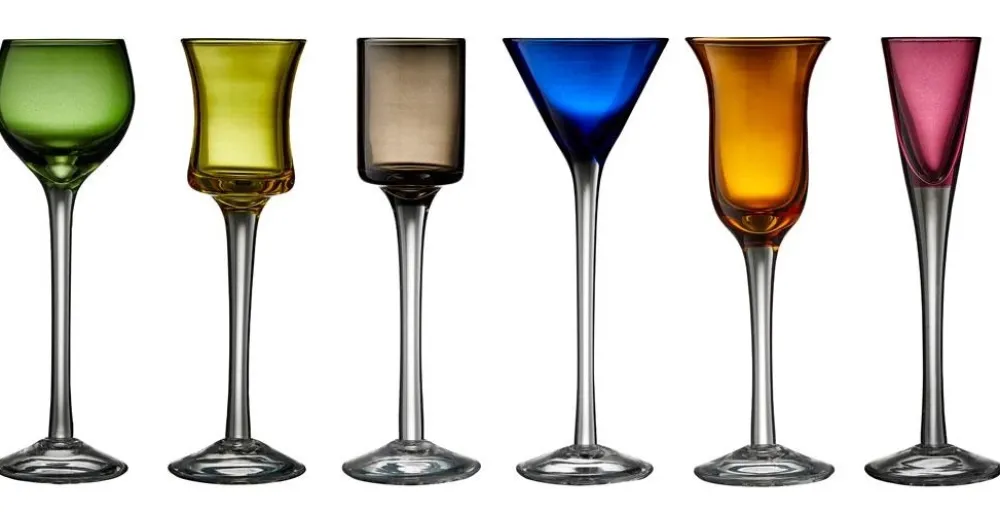 Lyngby Shotglas Glas Schnapps Assorted 25 / 50 ml (6-delig) Clearance