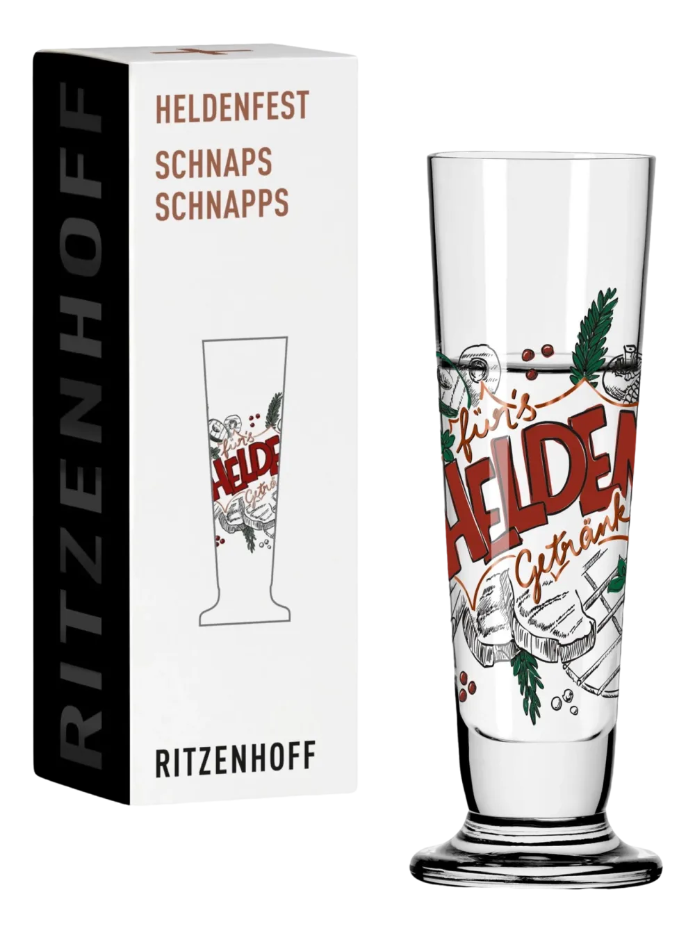 Ritzenhoff Shotglas Heldenfest Schnaps #13 52 ml Online