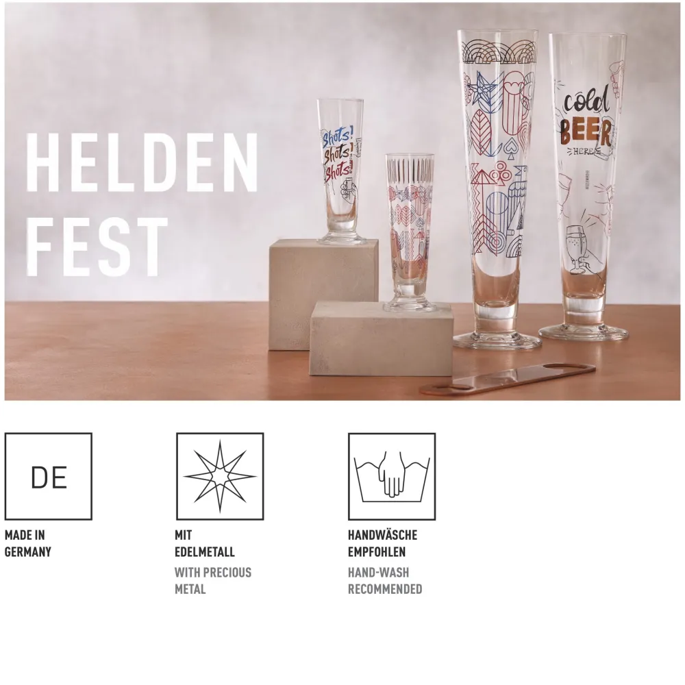 Ritzenhoff Shotglas Heldenfest Schnaps #16 52 ml Outlet