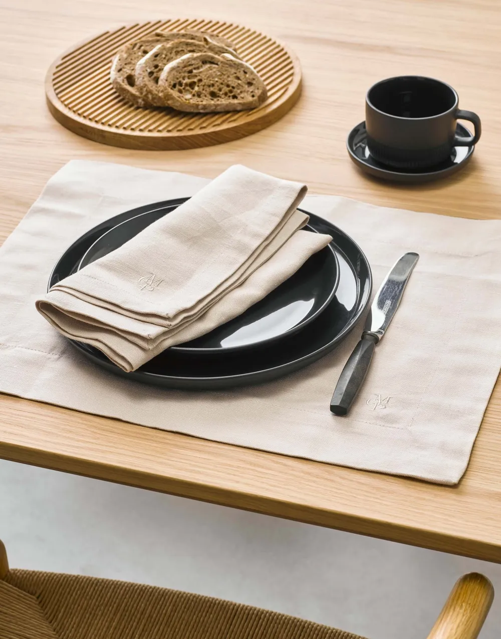Marc O'Polo Side Plate Moments Anthracite 17 cm (Set van 4) Clearance