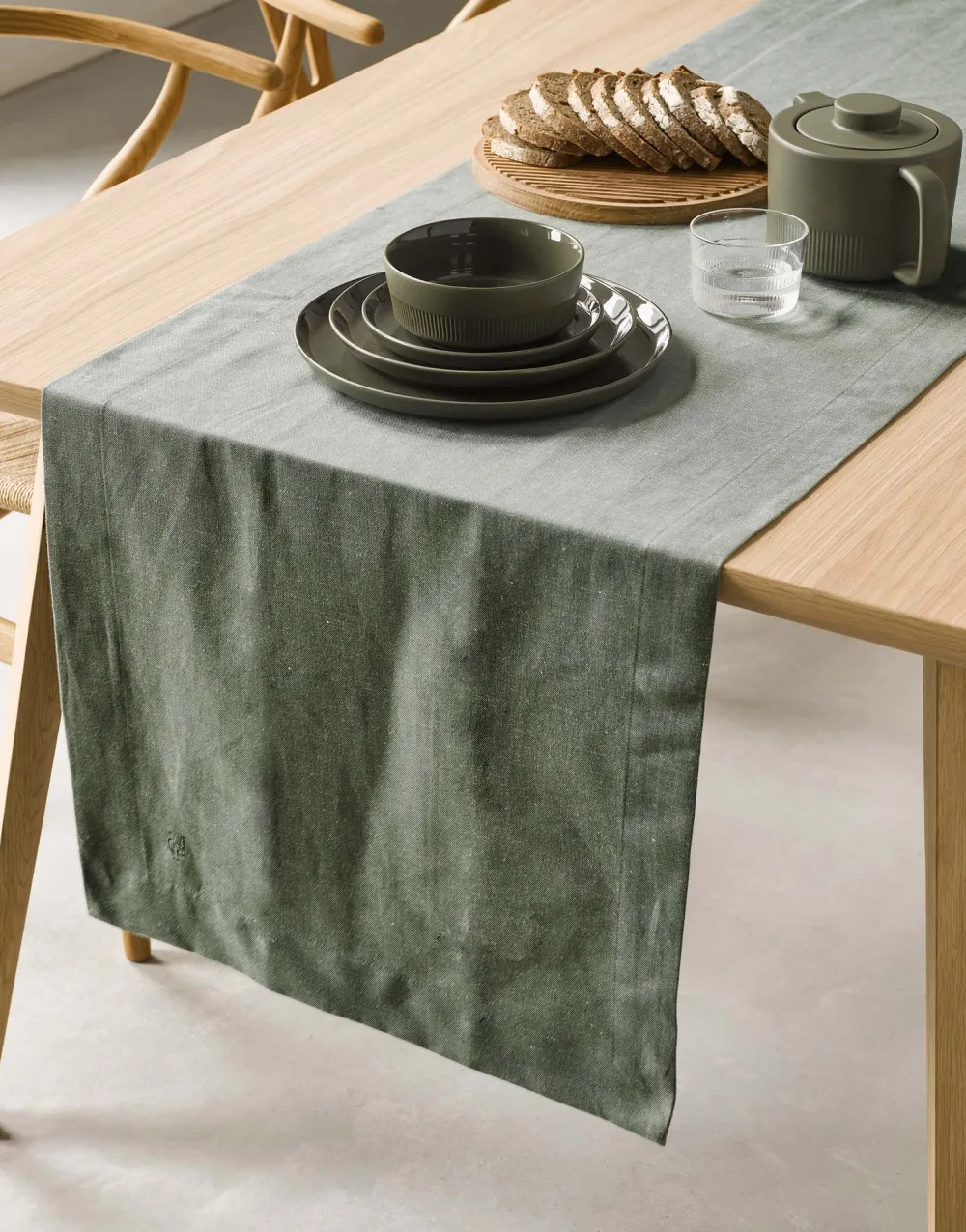 Marc O'Polo Side Plate Moments Olive Green 17 cm (Set van 4) Best