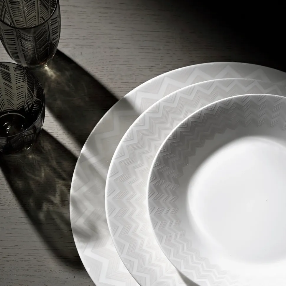 Side Plate Missoni Zig Zag White 15,5 cm (Set van 6)