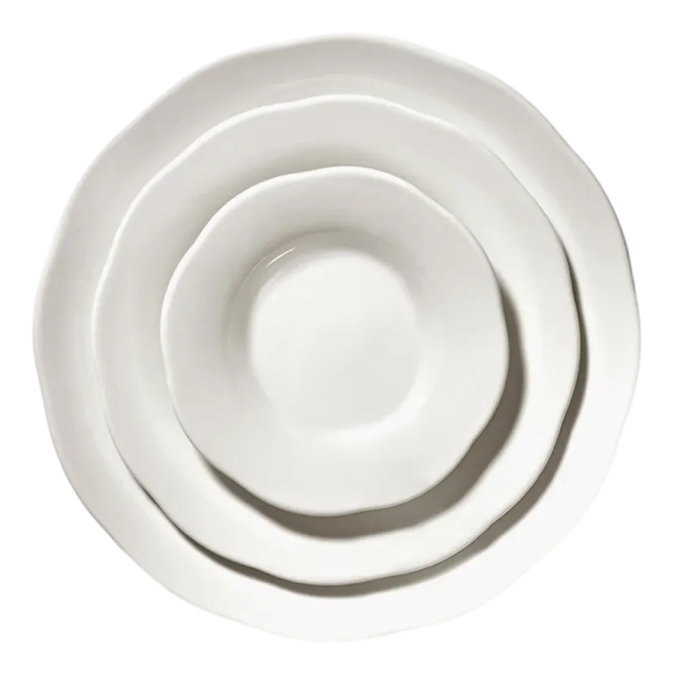 Side Plate Serax High S White Silhouette 11 cm