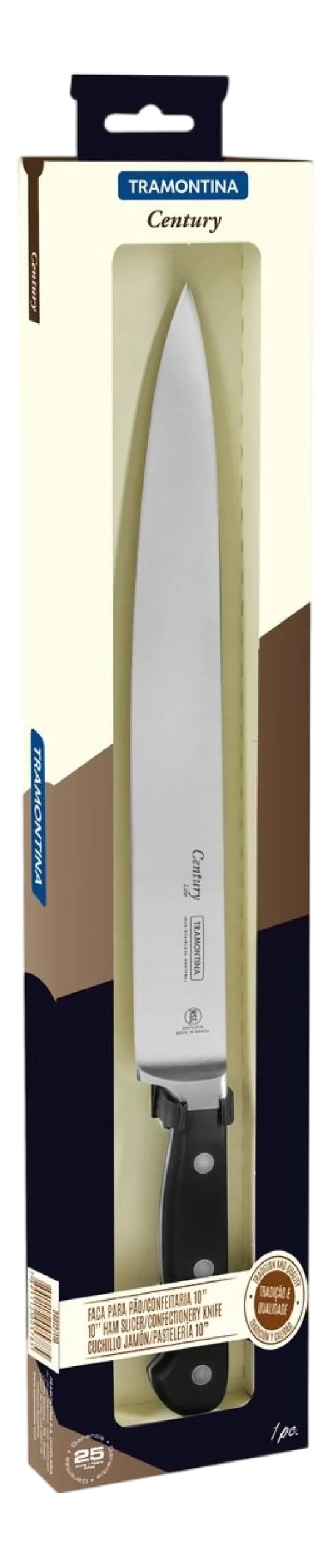 Slagersmes Tramontina Century Zwart 25 cm
