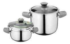 BergHOFF Snelkookpannenset Leo Vita 4 + 7 L (4-Delig)