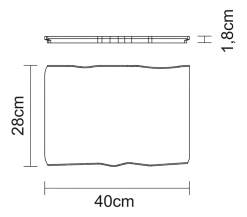 Snij- en Serveerplank Tramontina Savia Bruin 40 x 28 x 1,8 cm