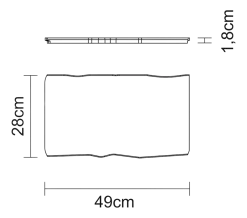 Tramontina Snij- en Serveerplank Savia Bruin 49 x 28 x 1,8 cm Outlet