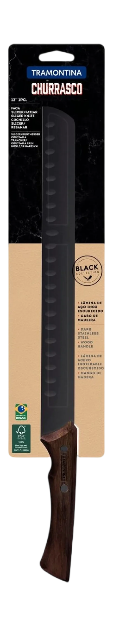 Snijmes Tramontina Churrasco Black 30 cm