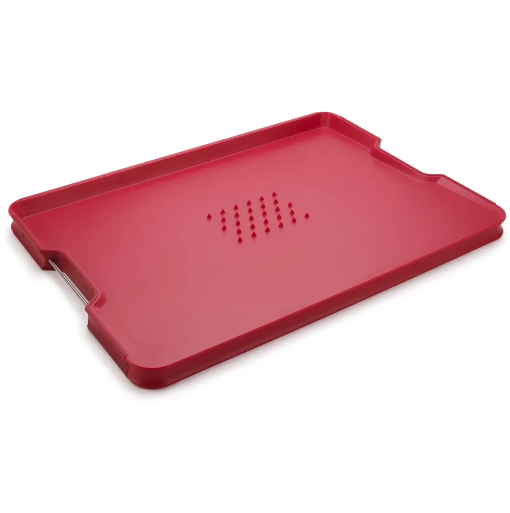 Joseph Joseph Snijplank Cut&Carve Plus Extra Groot Rood Outlet