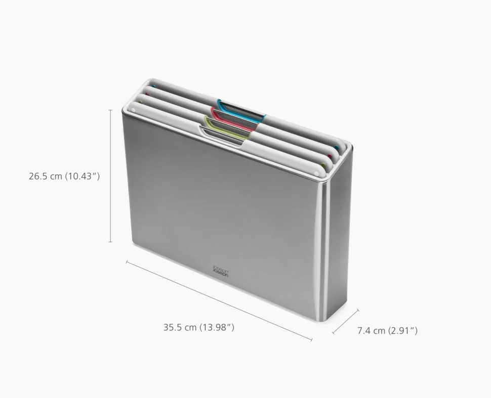 Snijplank Joseph Joseph Folio Board Set Light Stone (Set van 4)