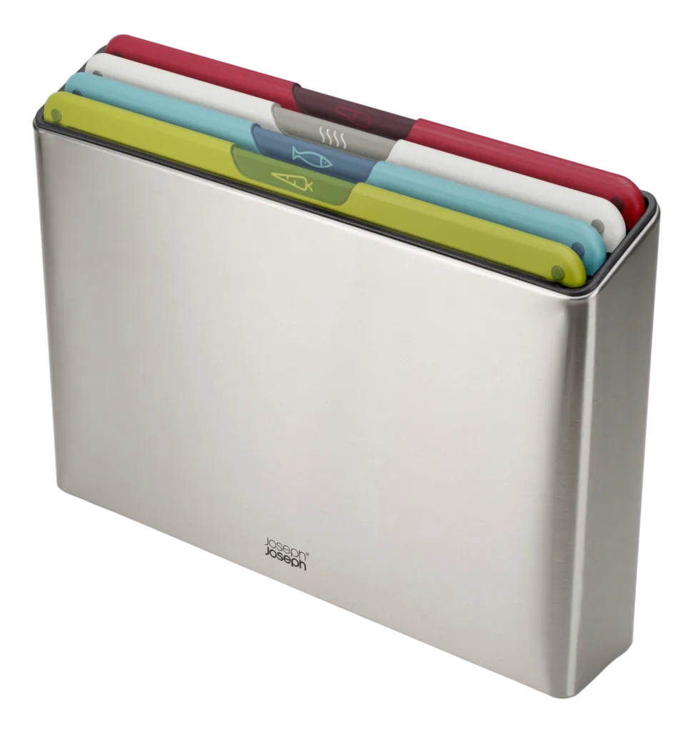 Snijplank Joseph Joseph Folio Icon Steel Multi (4-delig)