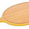 Pebbly Snijplank Met Handvat en Sapgeul Large Yellow 57x31 cm Clearance