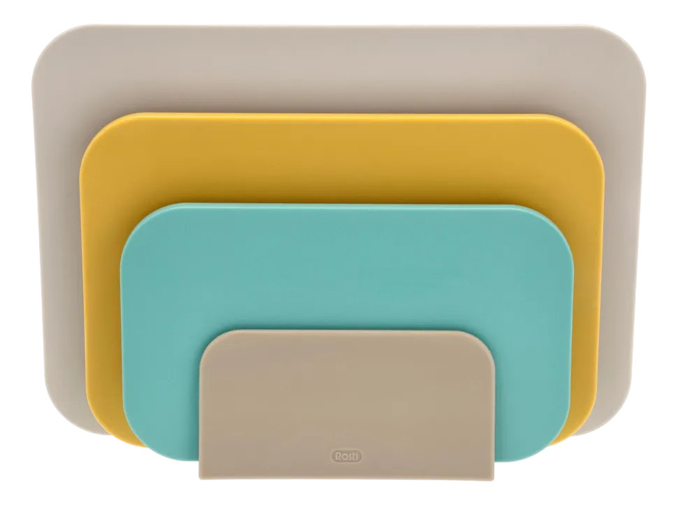 Snijplank Rosti set Choptima Beach 35,5 x 26,5 cm (Set van 3 + houder)