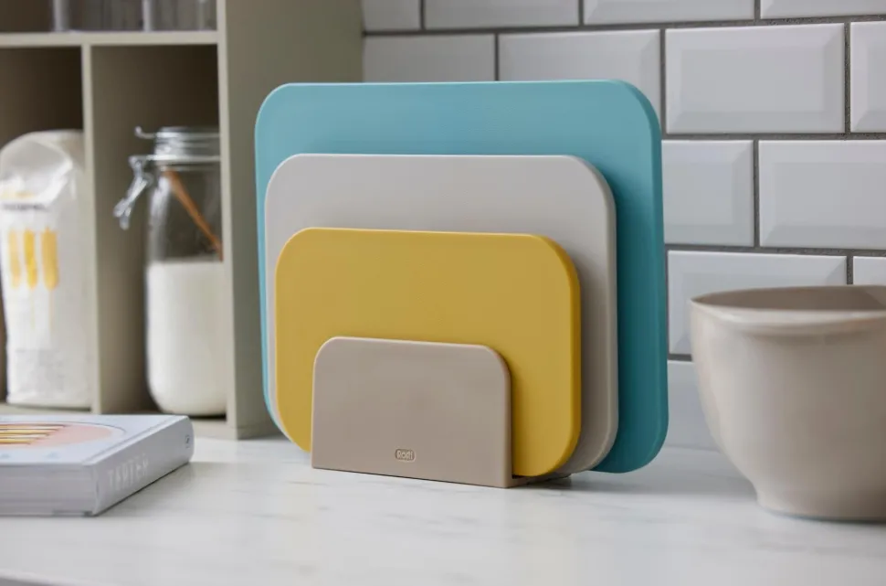 Snijplank Rosti set Choptima Ocean 35,5 x 26,5 cm (Set van 3 + houder)