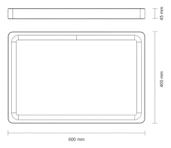 Snijplank Tramontina Churrasco Bruin 60 x 40 x 4,5 cm