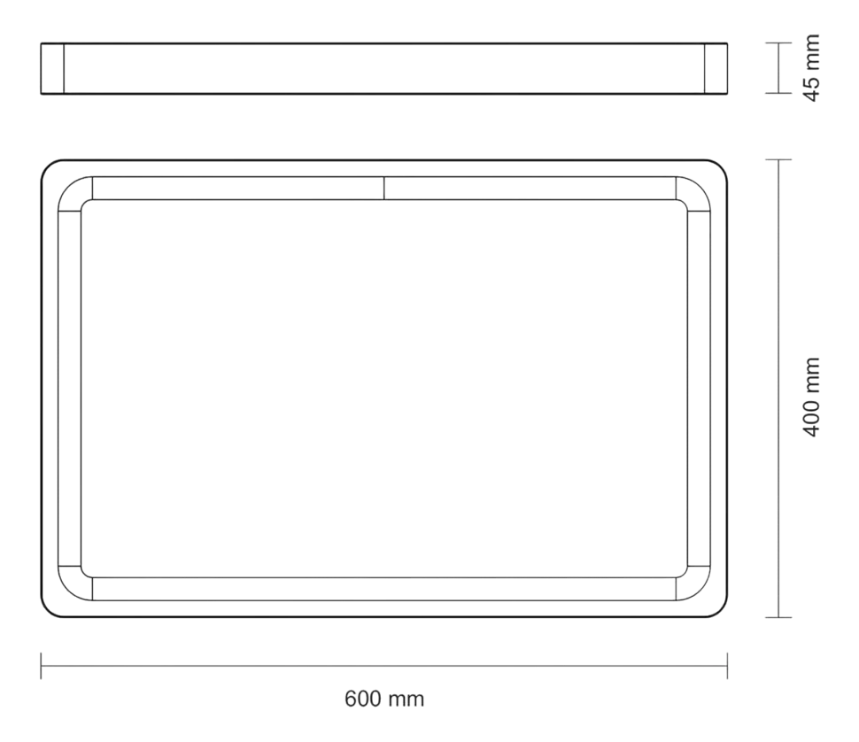 Snijplank Tramontina Churrasco Bruin 60 x 40 x 4,5 cm