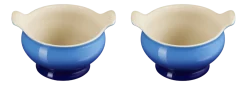 Le Creuset Soepkom Heritage Azure (Set van 2) Outlet
