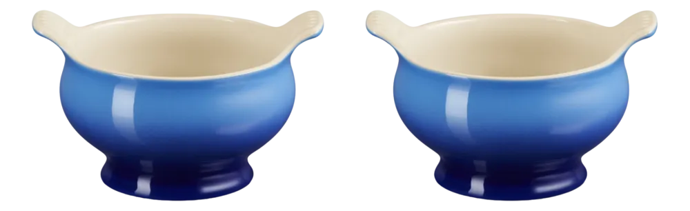 Le Creuset Soepkom Heritage Azure (Set van 2) Outlet