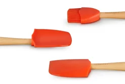Spatelset Le Creuset Silicone Premium Oranjerood (3-Delig)
