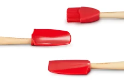 Le Creuset Spatelset Silicone Premium Kersenrood (3-Delig) Clearance