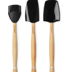 Le Creuset Spatelset Silicone Premium Zwart (3-Delig) Clearance