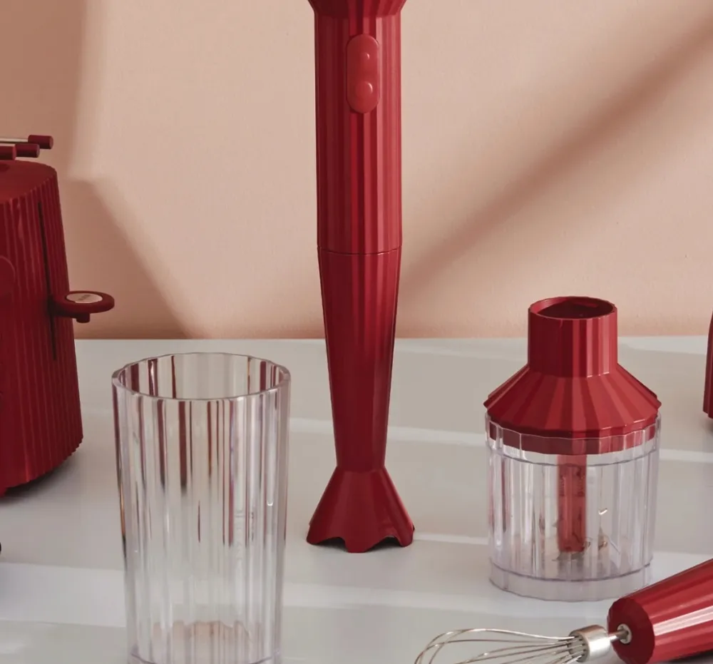 Alessi Staafmixer 4-Delige Set Plisse Black Best