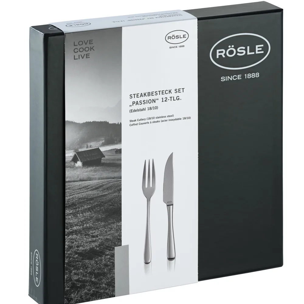 Rosle Steak bestekset Rösle Passion 12-delig New