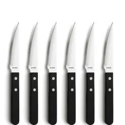 Amefa Steakmes Pizza Black (6-delig) Sale