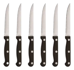 Steakmes Amefa Steak Zwart (Set van 6)
