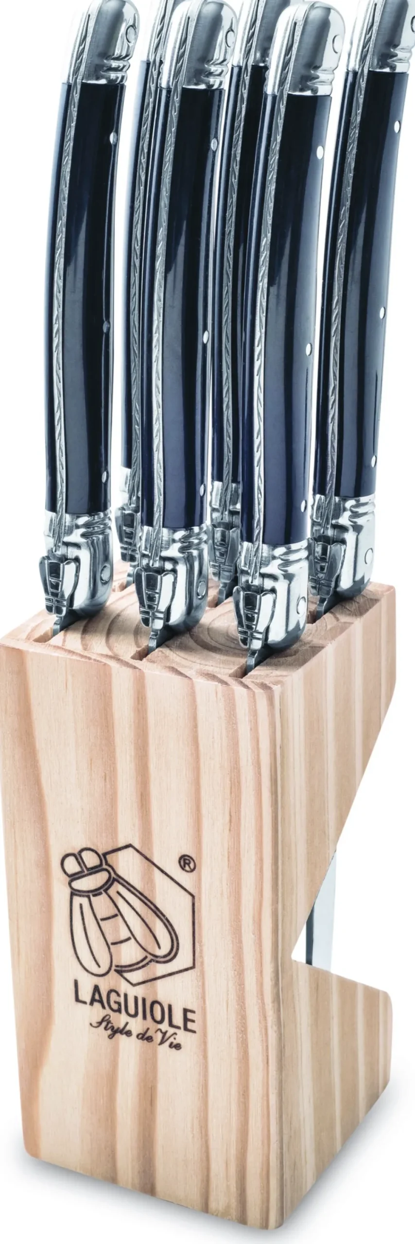 Laguiole Style de Vie Steakmes Premium Line Zwart (6-Delig) New
