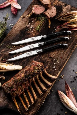Laguiole Style de Vie Steakmes Premium Line Zwart (6-Delig) New