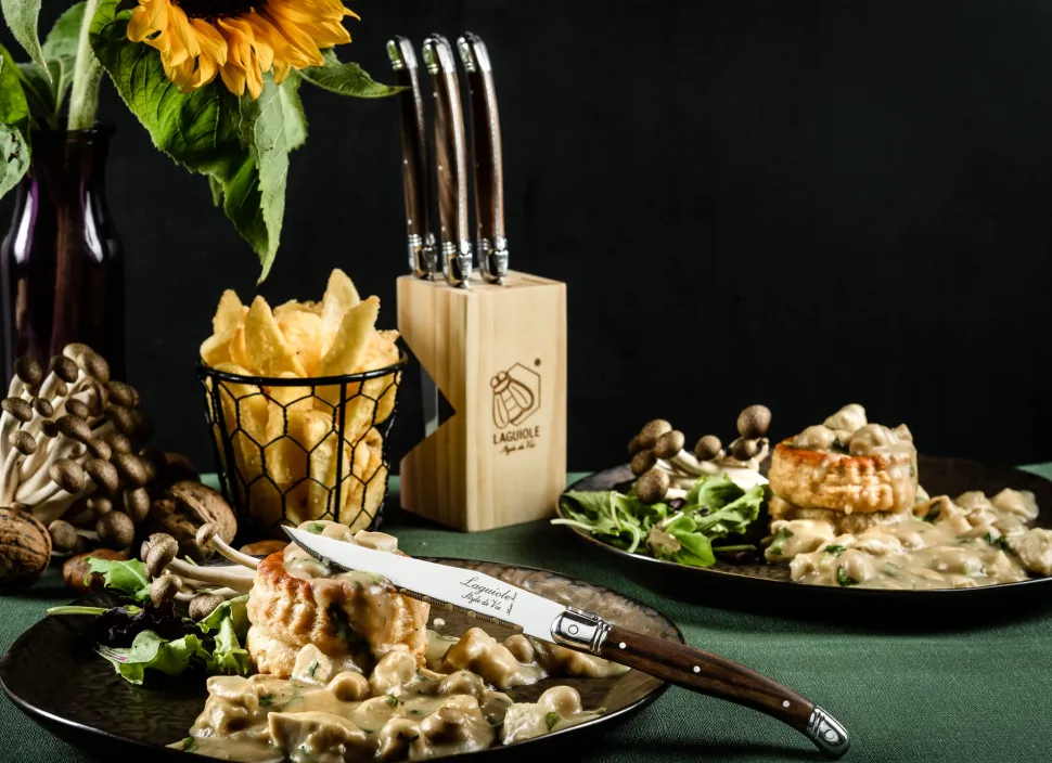 Laguiole Style de Vie Steakmes Luxury Line Olijfhout (6-Delig) Hot
