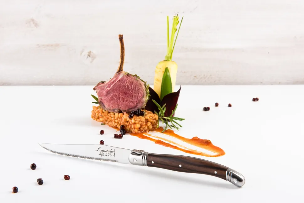 Laguiole Style de Vie Steakmes Luxury Line Olijfhout (6-Delig) Hot