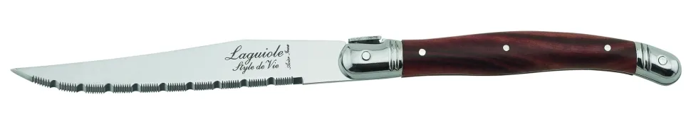 Laguiole Style de Vie Steakmes Luxury Line Olijfhout (6-Delig) Hot