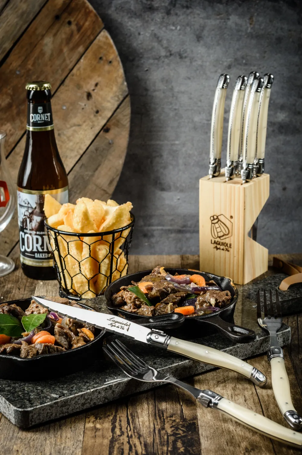 Laguiole Style de Vie Steakmes Premium Line Parelmoer (6-Delig)