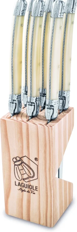 Laguiole Style de Vie Steakmes Premium Line Parelmoer (6-Delig)