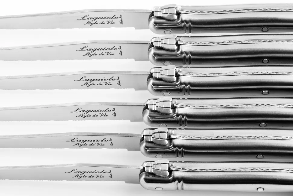 Steakmes Laguiole Style de Vie Premium Line RVS (6-Delig)