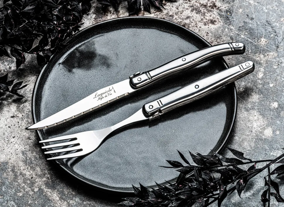 Steakmes Laguiole Style de Vie Premium Line RVS (6-Delig)